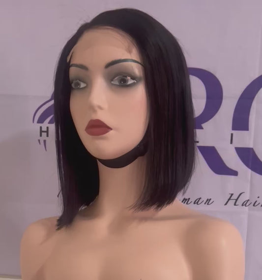 100% side part bob